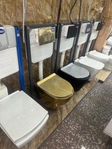 Modern wall-hung toilets, also Known as water closets(WC)