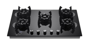 5-burner built-in gas hob