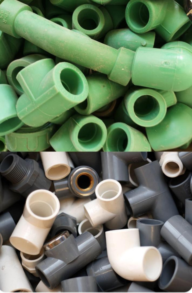 PPR pipes and fittings used for plumbing systems