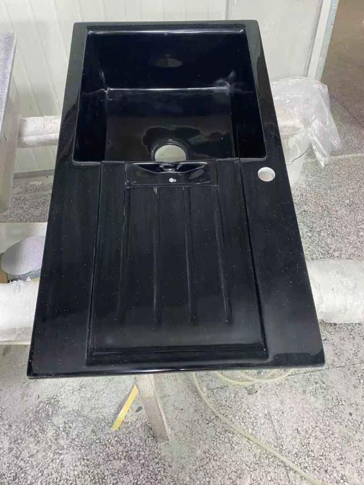 black composite Kitchen sink