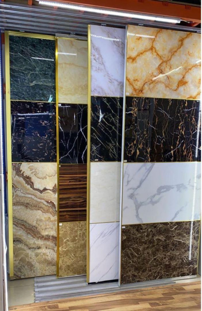 UV PVC marble panels or sheets used for interior wall decoration and cladding