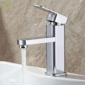 Modern single-handle chrome bathroom basin faucet mixer tap