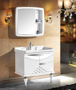White Modern Bathroom vanity set