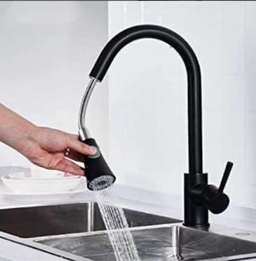 black matte pull-out faucet 