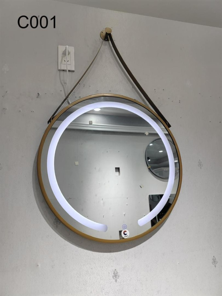 modern round Led bathroom vanity mirror 