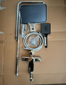 wall-mouted shower set