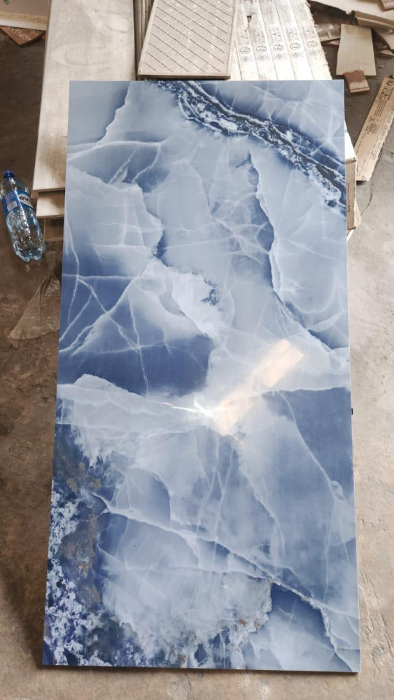 Baldocer Onyx Blue Polished porcelain tile