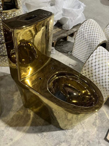 decorative ceramic one-piece toilet 