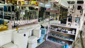 bathroom toilets(Water Closets), washing hand basins, and faucets/taps